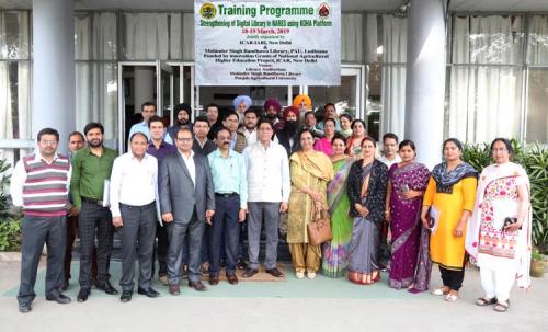 Training programme at Punjab Agricultural University, Ludhiana during 18-19 March, 2019